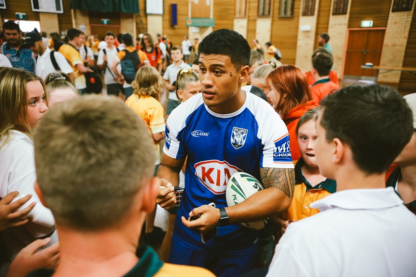 Bulldogs player Fa'amanu Brown in Grafton.