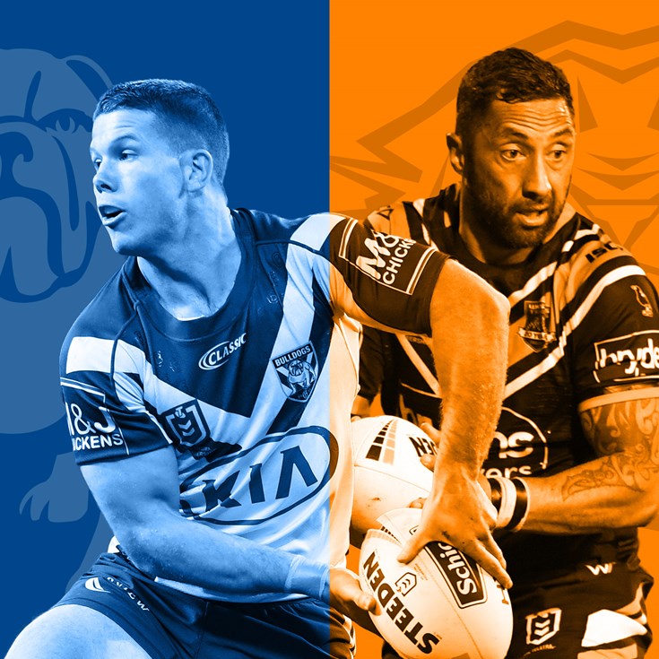 Bulldogs v Wests Tigers: Elliott out, Smith to start; Aloiai hobbled