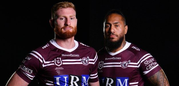 Manly's new left edge Taufua and Parker the odd couple