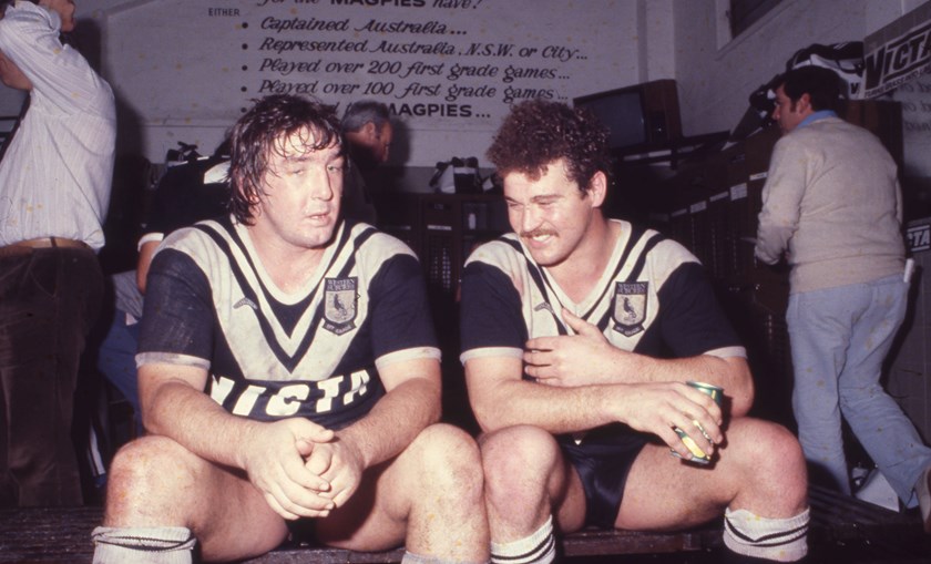 John Donnelly and Tom Arber after a match for Wests.