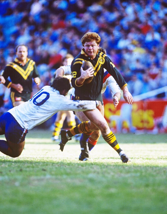 Paul Vautin playing for Australia in 1988.