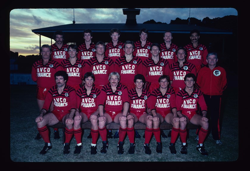 The North Sydney Bears of 1983 with Mark Graham (third from the right in the second row)