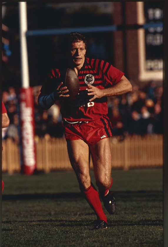 Mark Graham on the charge at North Sydney Oval.