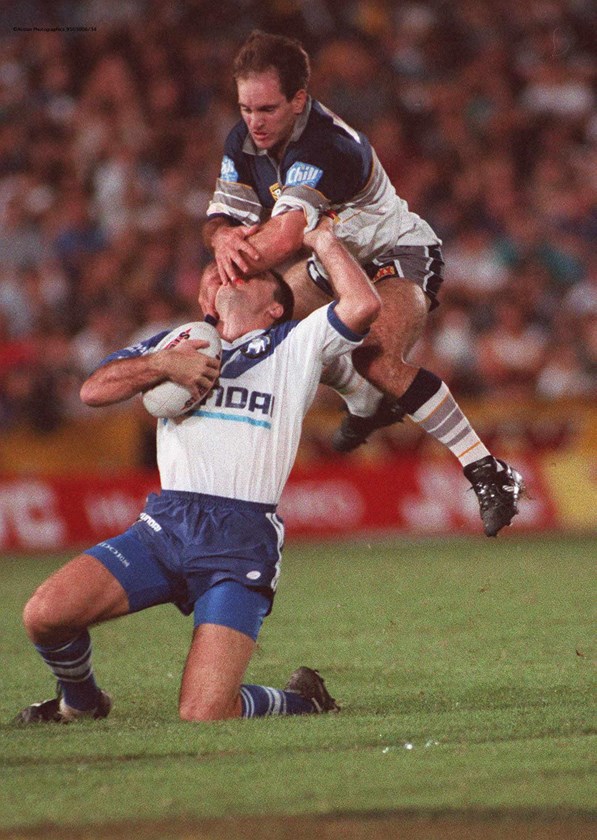 Adrian Vowles was sent off for this tackle in North Queensland's first game.