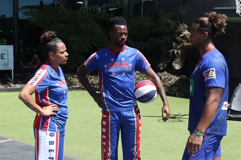 The Harlem Globetrotters visited the Newcastle Knights.