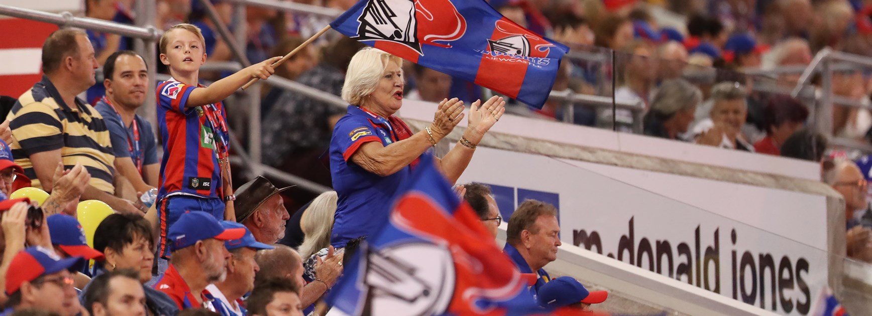 Newcastle Knights fans.
