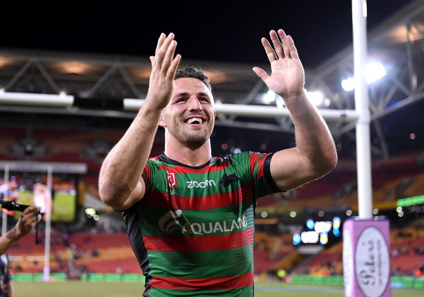 Sam Burgess had a stint in rugby in 2015 before returning to the Bunnies in 2016.