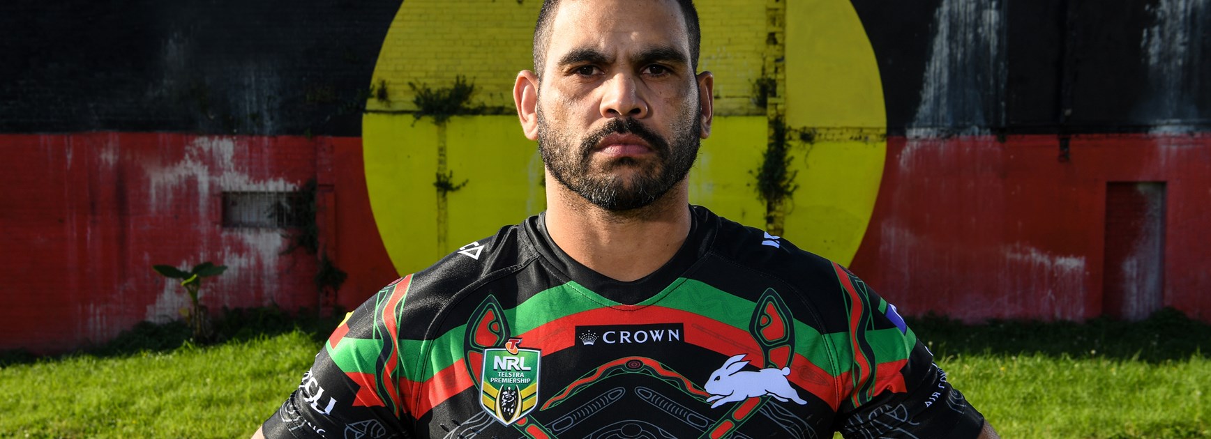 Greg Inglis in the 2018 Rabbitohs Indigenous Round jersey