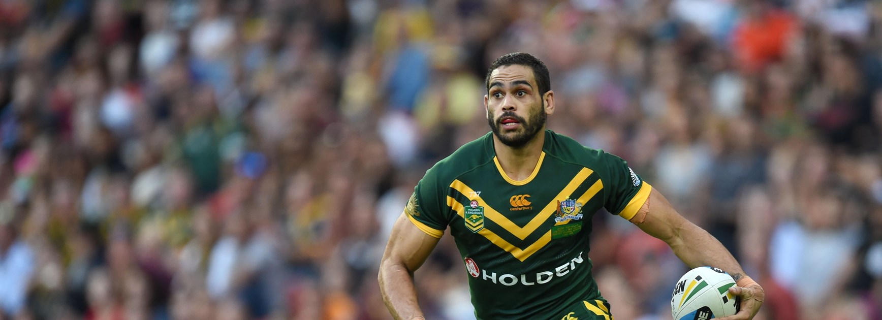 Greg Inglis in full cry for the Kangaroos.