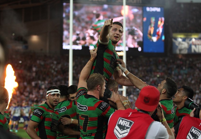 Burgess after the 2014 grand final.