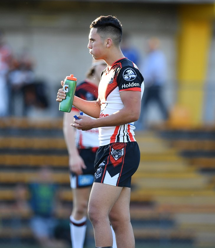 Kayal Iro playing for the New Zealand Warriors under-20s in 2017.