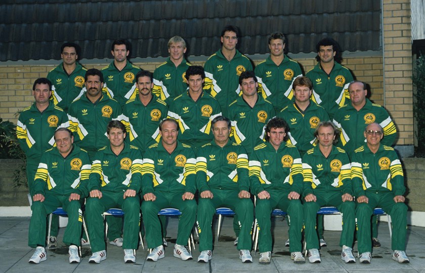 Gary Belcher (middle row, third from left) with the 1988 Australian team.