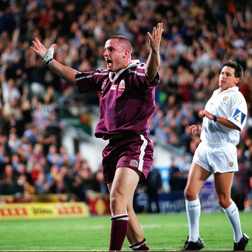 Try time during the 2001 Origin series triumph.