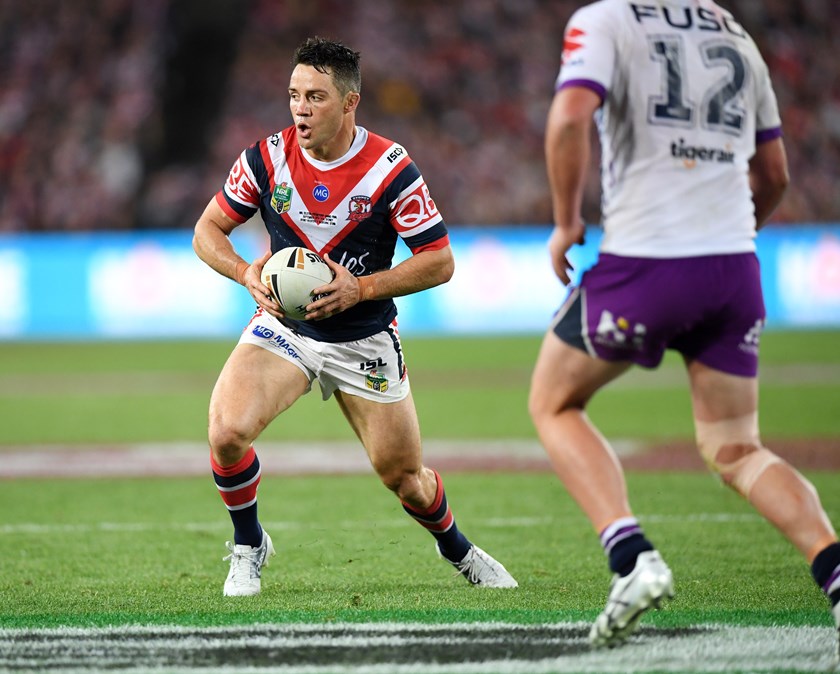 Roosters half Cooper Cronk in the 2018 NRL grand final.