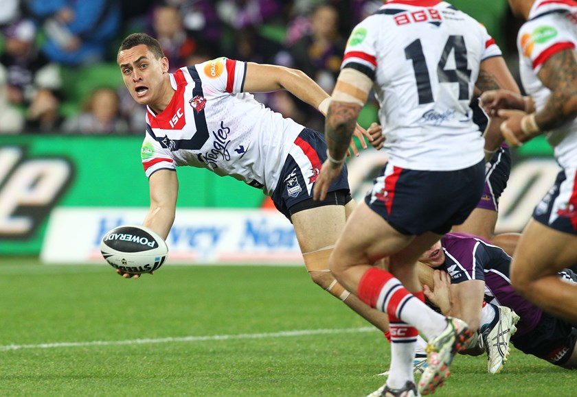 Brad Takairangi in 2011 when he played with the Roosters.