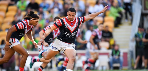 Taukeiaho has the kicking tee in hand ... just in case