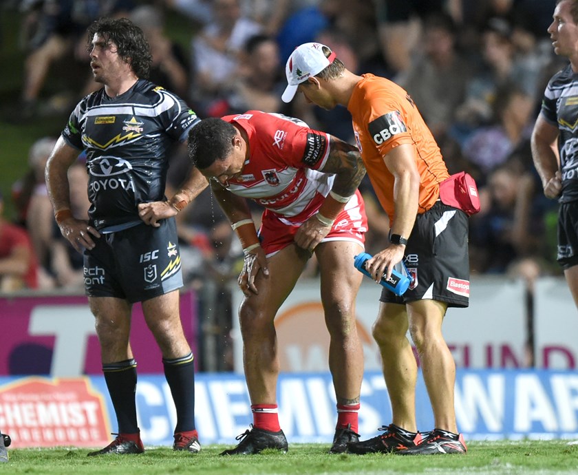 Tyson Frizell was injured against the Cowboys in round one.
