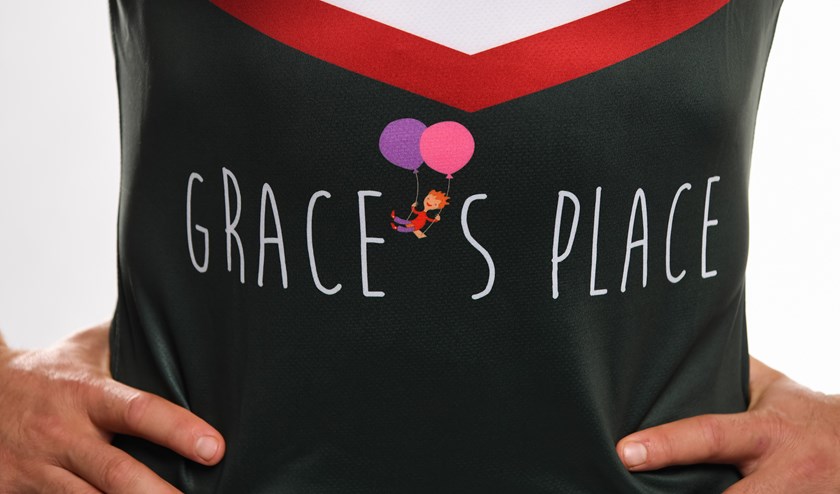 The promotion of Grace's Place on the Lebanon jersey.