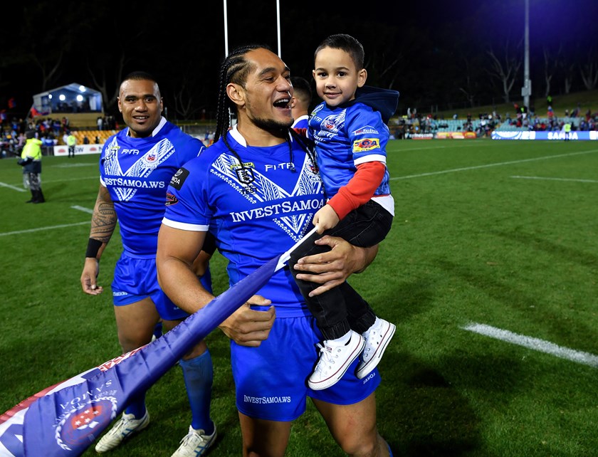 Samoa prop Martin Taupau.