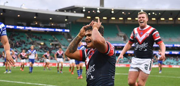Bittersweet birthday as unwanted Origin star Mitchell helps Roosters down Dogs