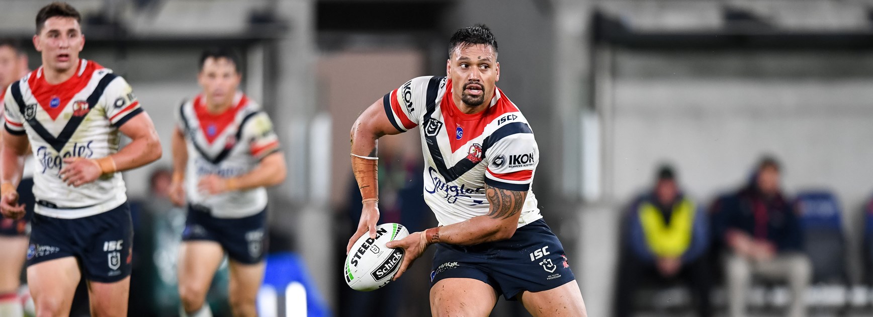 Roosters prop Zane Tetevano.