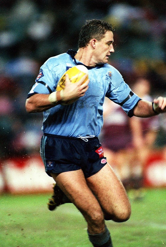 Mark Geyer in action for NSW in 1991.