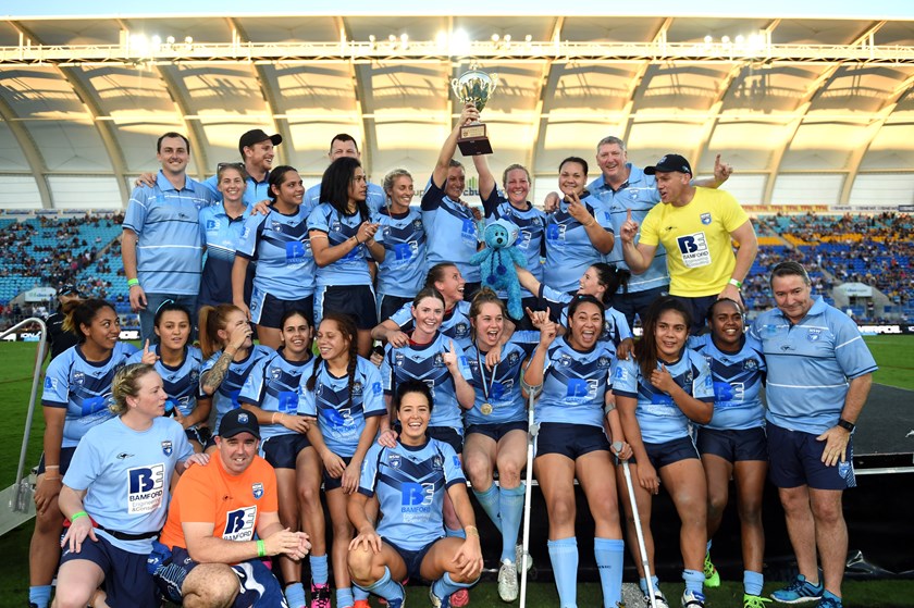 The NSW women's team that won the 2016 Interstate Challenge.
