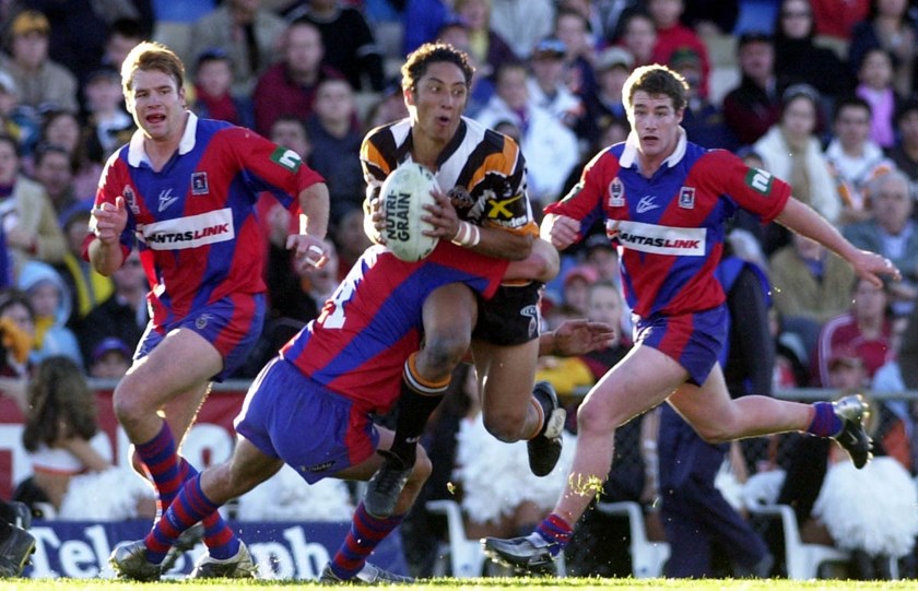 Benji Marshall in his NRL debut in 2003.