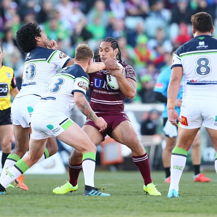 Injury-hit Manly go top four after Leilua brain snap