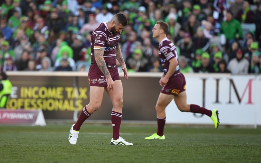 Manly second-rower Joel Thompson.