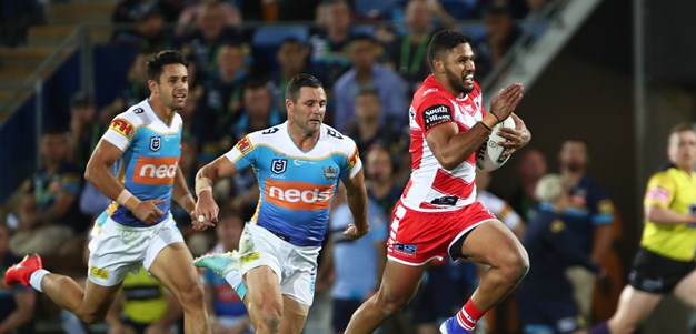 Dragons overpower Titans in Widdop's final NRL game