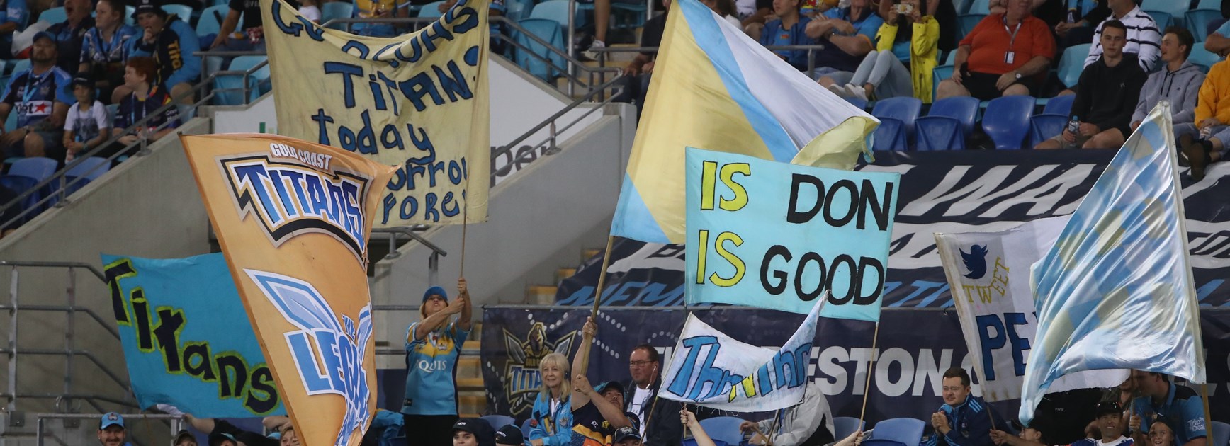 Gold Coast Titans fans find their voice.