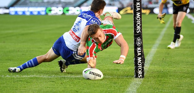 Rabbitohs backline leads way in grinding win over Bulldogs