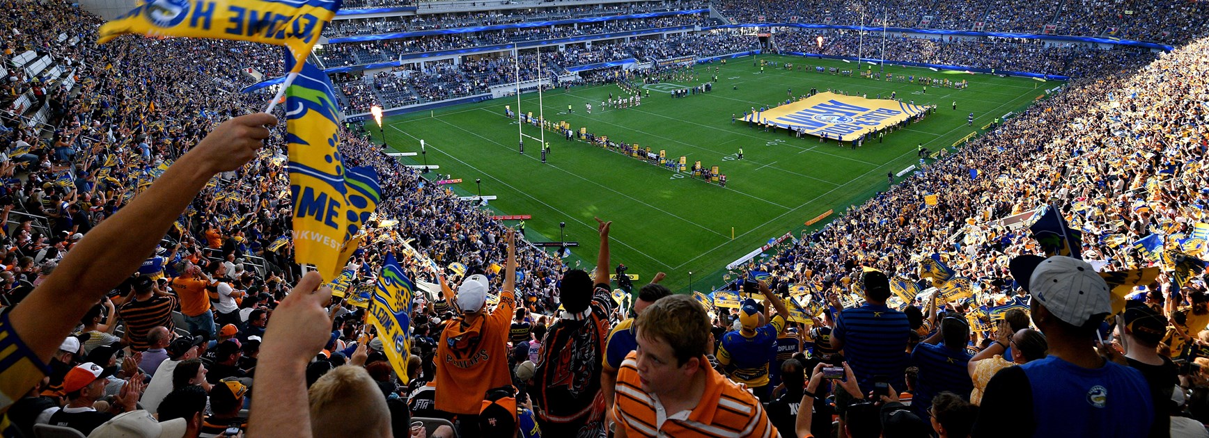 The first game at Bankwest Stadium in round six was a day to remember for Eels fans.
