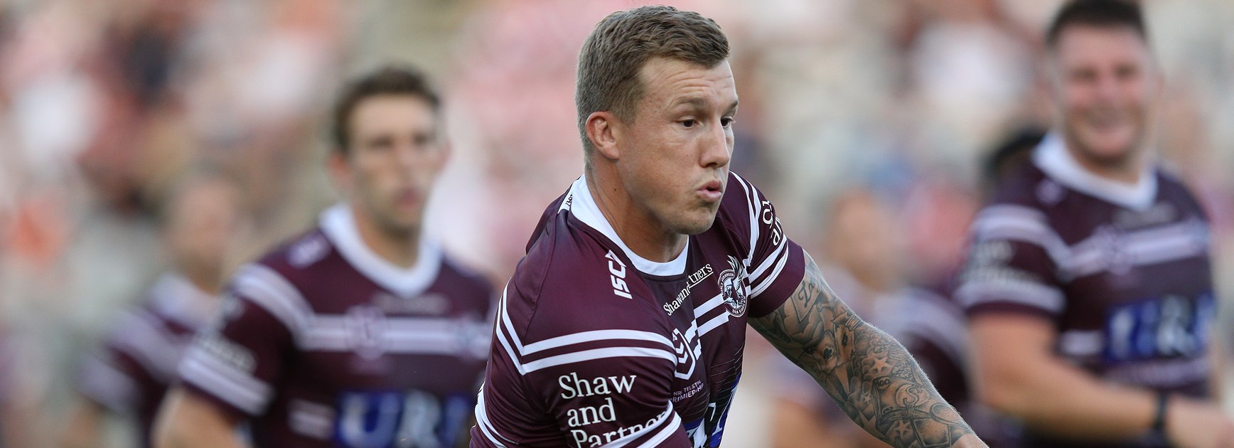Manly five-eighth Trent Hodkinson.