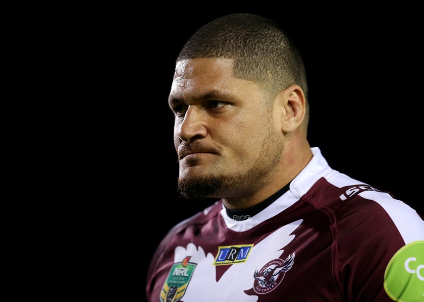 Willie Mason in action for Manly.