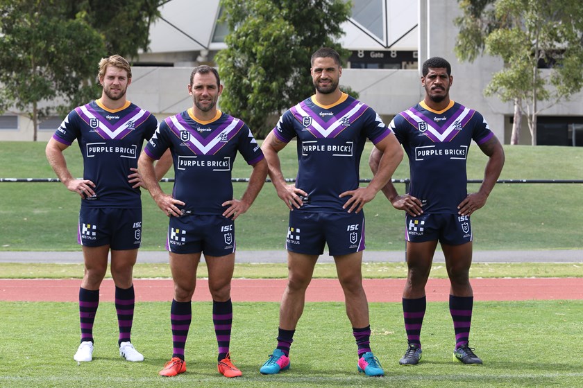 The Storm show off their new 2019 jerseys.