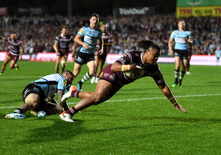Manly centre Moses Suli.