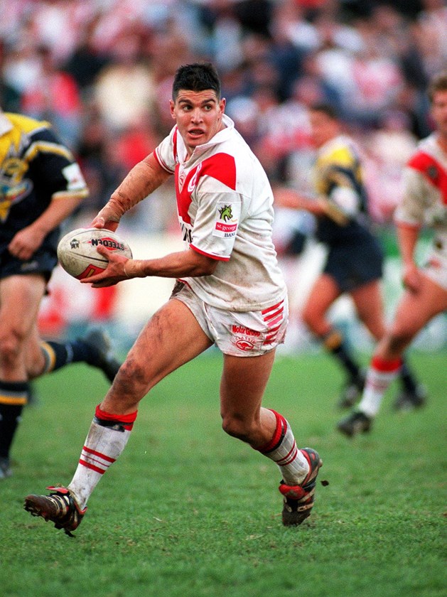 Trent Barrett during his playing days at St George Illawarra.