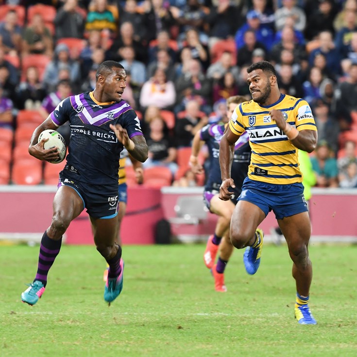 Melbourne Storm's Josh AddoCarr sets new NRL record as speedster's