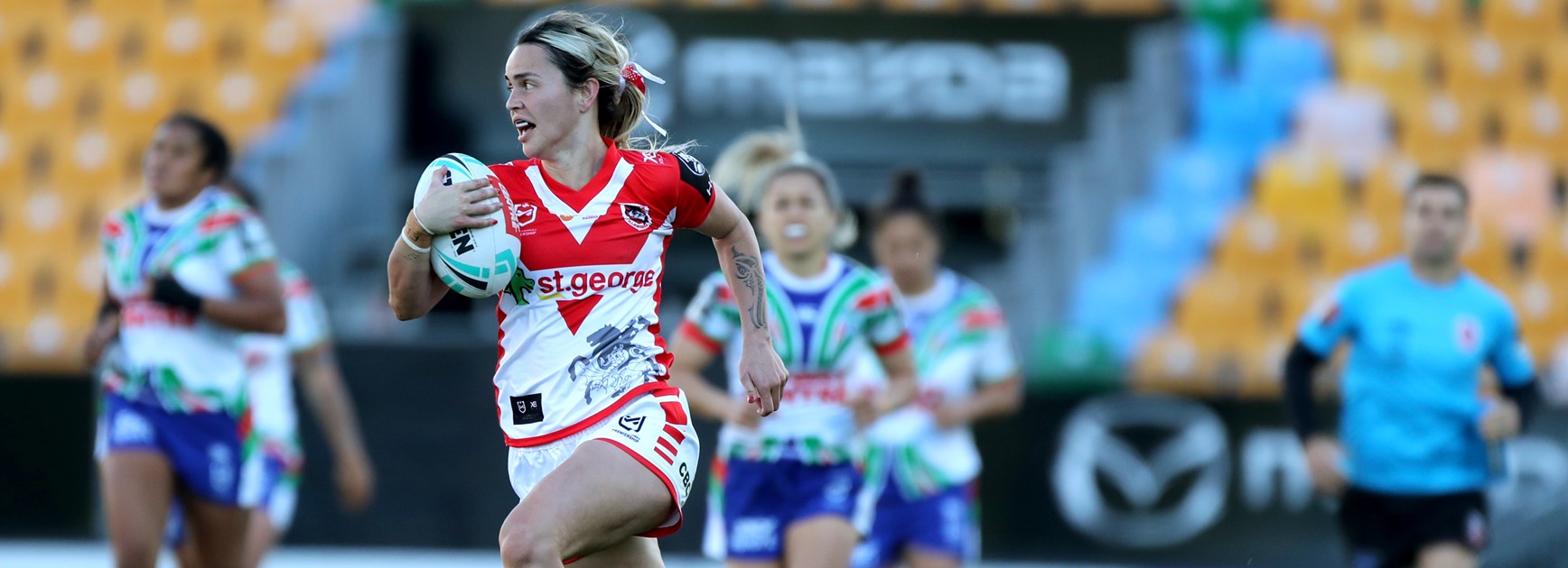 Dragons fullback Botille Vette-Welsh.