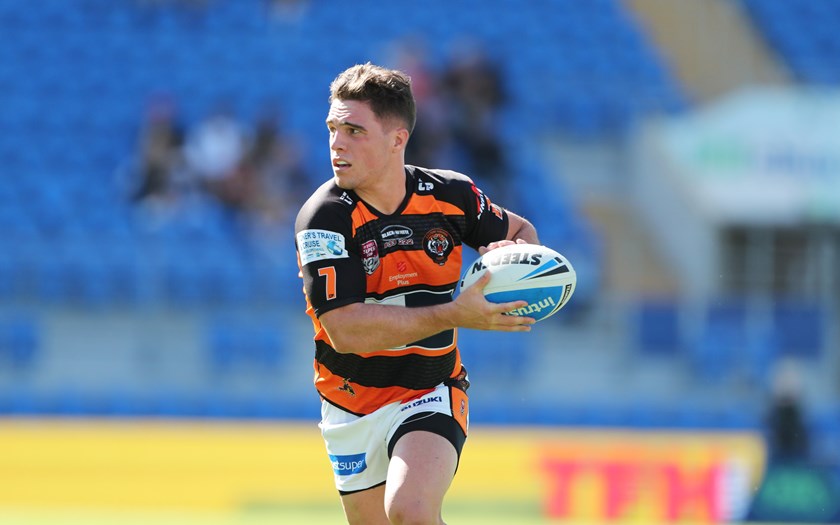 Brodie Croft in action for Easts Tigers.