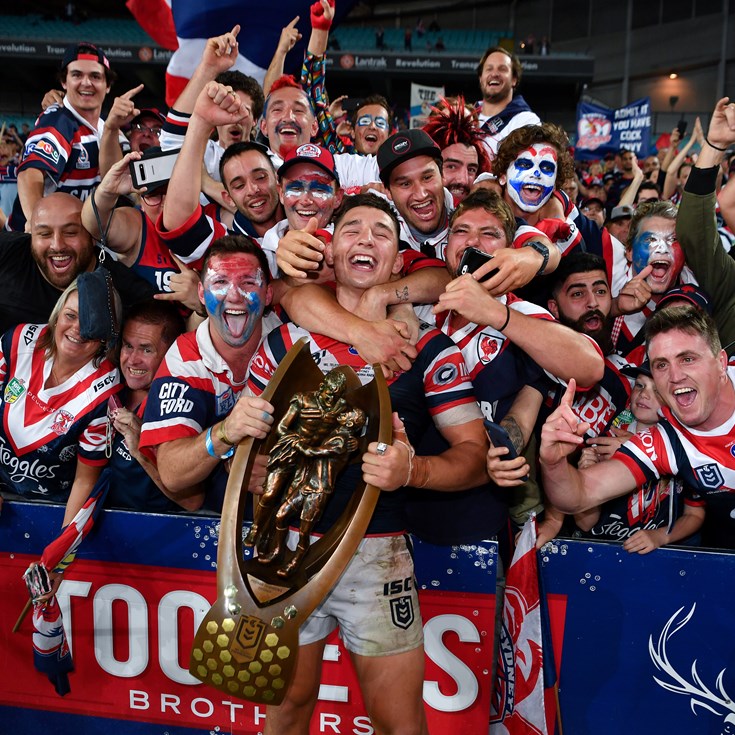 Jersey boys: Roosters premiership heroes talk 'Important Stuff'