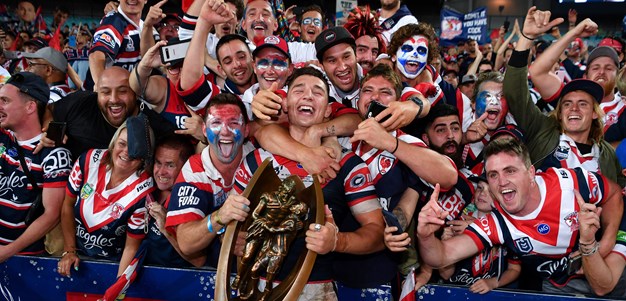 Jersey boys: Roosters premiership heroes talk 'Important Stuff'