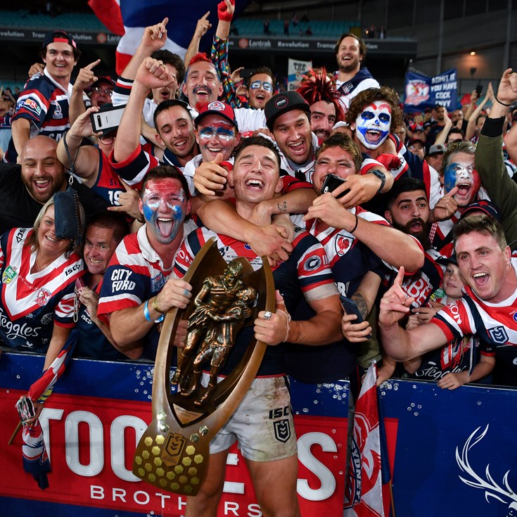 Jersey boys: Roosters premiership heroes talk 'Important Stuff'