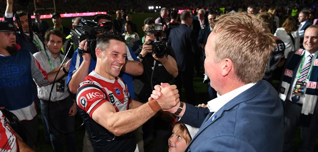 Oh no: Cronk loses premiership ring before search party success