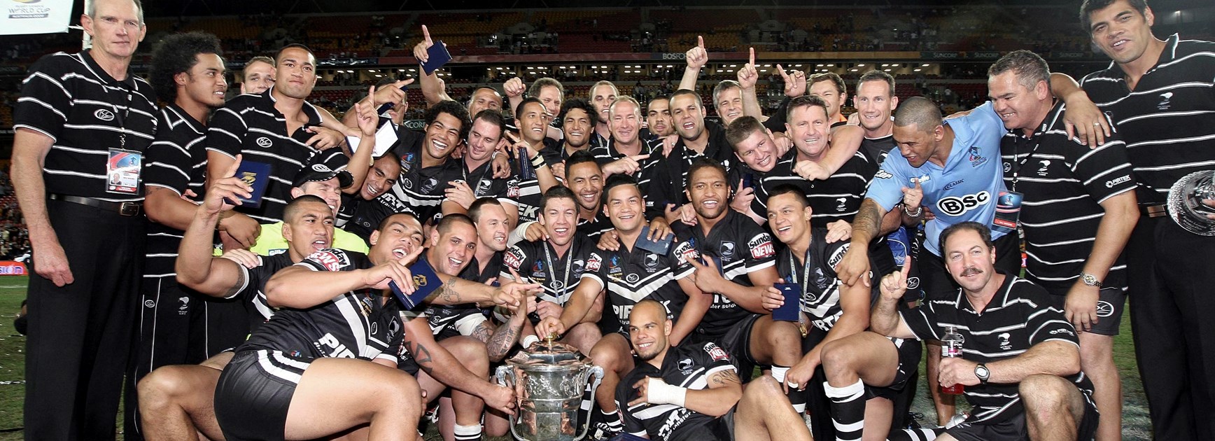 The New Zealand team that won the 2008 World Cup.