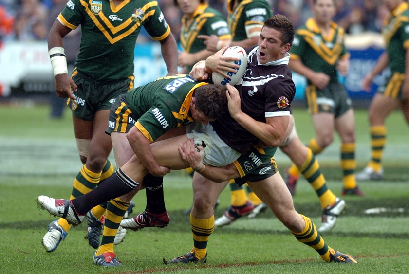 Sonny Bill Wiliams playing for New Zealand in 2004.