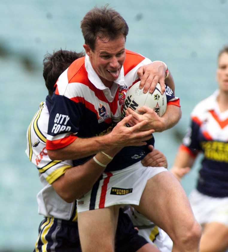 Justin Holbrook during his stint with the Roosters.