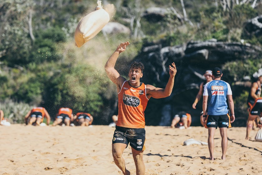 Wests Tigers forward Elijah Taylor.